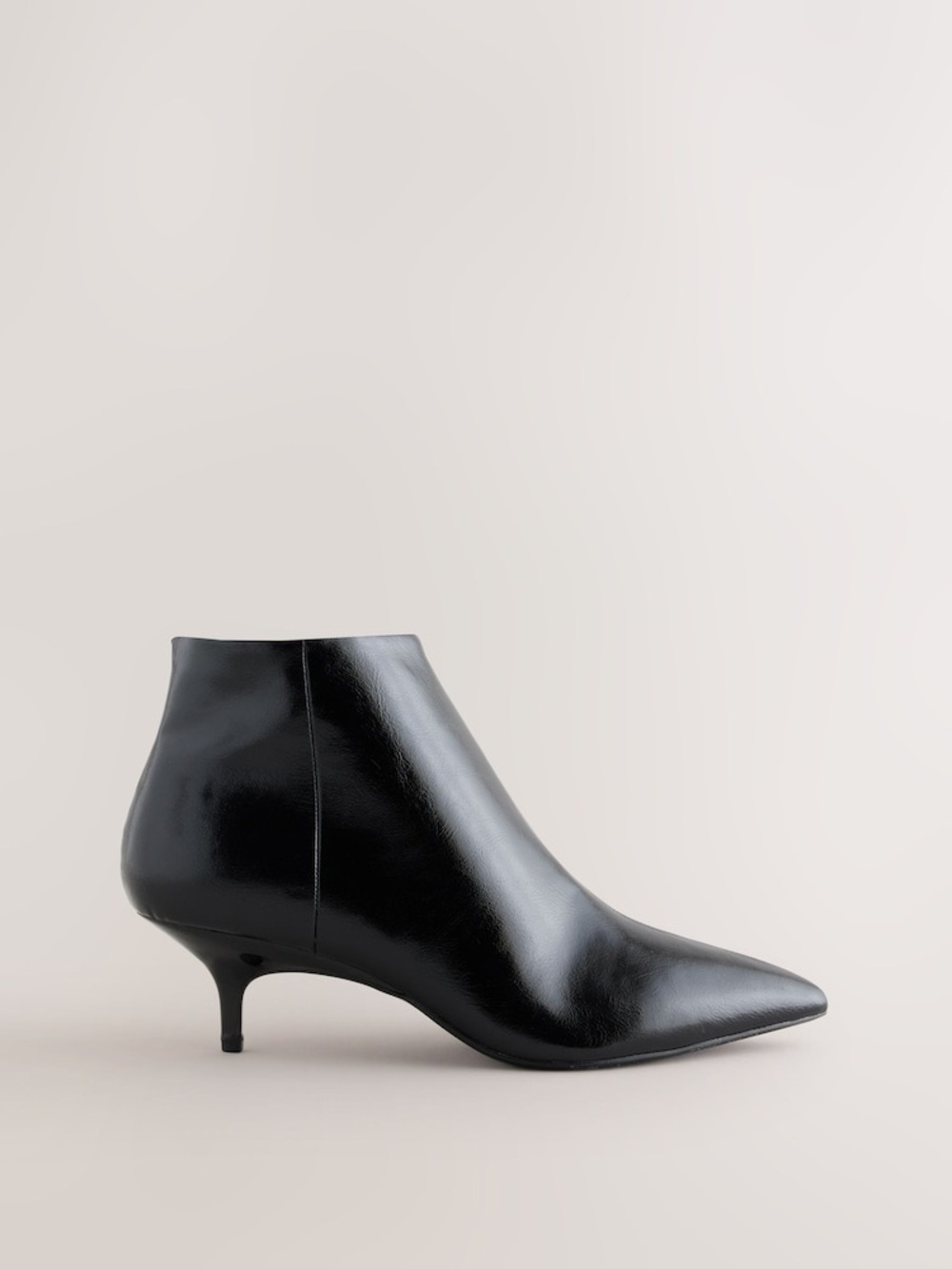 Escada Classic Pointed Toe Leather Ankle Boots